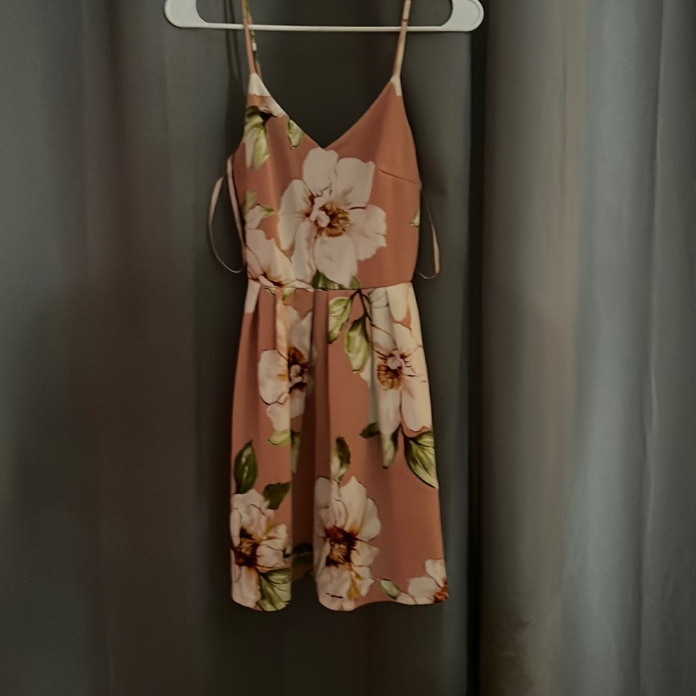 pink floral, small